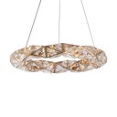 Ver imagem 1 de Lustre Pendente Nordecor Kazy 2881 Ouro Brilho Led Bivolt