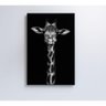 Quadro Girafa Preto E Branco 80x120 Cm Tecido Canvas - 5