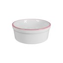 Ver imagem 3 de Kit Comedouro e Bebedouro de Porcelana 300ml Borda Rosa