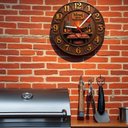 Ver imagem 2 de Relógio de Parede - Bbq Churrasco -efeito 3d -25x25x2cm