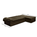 Ver imagem 3 de Sofá Cama King 5 Lug 2,70m Alexa Suede Marrom