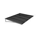 Ver imagem 1 de Toldo Fixo Policarbonato Alveolar Fume - 2,50m X 1,00m - Estrutura Branca