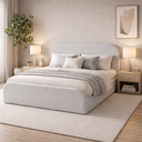 Ver imagem 1 de Cama Estofada Casal Valentina 1.40m Moderno Luxuoso e Confortável e Estética Clean