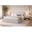Ver imagem 2 de Cama Estofada Casal Valentina 1.40m Moderno Luxuoso e Confortável e Estética Clean