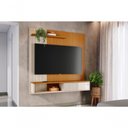 Ver imagem 5 de Home Theater Aurora para TV até 65" 160cm MDP Porta de Correr Off White Madetec Móveis