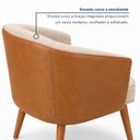 Ver imagem 5 de Kit 2 Poltronas Decorativa Linho Premium Base Madeira Maciça Luiza