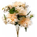 Ver imagem 3 de Buquet Floral Dalia Grande - Creme 60cm