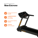 Ver imagem 4 de Esteira Elétrica Athletic New Extreme 18km/h Suporta 130kg Inclinação Eletrônica 32 Programas:220v