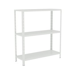 Estante Aço 3 Prateleiras Livros Cozinha Quarto Eaf007 Branco - 1