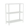 Estante Aço 3 Prateleiras Livros Cozinha Quarto Eaf007 Branco - 1