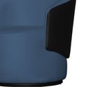 Ver imagem 2 de Poltrona Beatriz Orgânica 73cm Compose Corino Marrom/ Suede:azul Royal