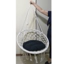 Ver imagem 2 de Rede Cadeira Balanço Suspensa Algodao Confortavel Teto Casa Varanda Quintal Jardim Varanda Area Laze