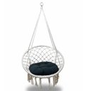 Ver imagem 1 de Rede Cadeira Balanço Suspensa Algodao Confortavel Teto Casa Varanda Quintal Jardim Varanda Area Laze