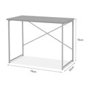 Ver imagem 3 de Aparador Steel 76 cm Estilo Industrial com Pés em Aço Cobre/Off White