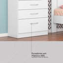 Ver imagem 7 de Kit Guarda Roupa Solteiro 3 Portas Wind Cômoda Astral - Branco