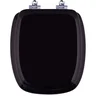 Tampa de Vaso Almofadado com Amortecedor Flox Preto para bacia Fiori - 1