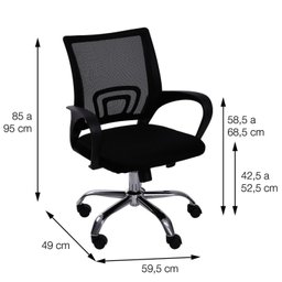 Cadeira Escritorio Diretor Tela Mesh Tok 3310 - 4