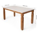 Ver imagem 3 de Mesa Retangular 6 Lugares Tampo MDF Madeira Maciça 6 Lugares Corona 