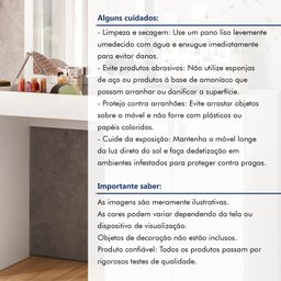 Penteadeira Multiuso 100% MDF 2 Portas - 7