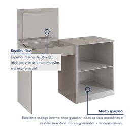 Penteadeira Multiuso 100% MDF 2 Portas - 2