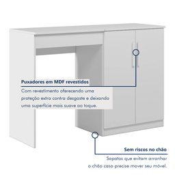 Penteadeira Multiuso 100% MDF 2 Portas - 3