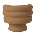 Ver imagem 7 de Poltrona Orgânica Mabel Base Giratória Bouclé Terracota - Nexta Casa