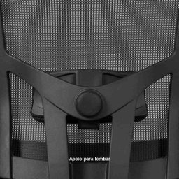 Cadeira Escritório Diretor Ergonômico NR17 Tela Mesh Tóquio 3329  Preto - 7