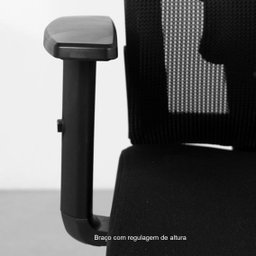 Cadeira Escritório Diretor Ergonômico NR17 Tela Mesh Tóquio 3329  Preto - 8