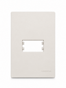 Ver imagem 1 de Placa + Suporte 4x2 1 Posto Infiniti Plus Branco Siena Mg Cor:Branco Siena