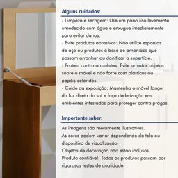 Penteadeira Multiuso 100% MDF 2 Portas - 7