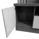 Ver imagem 5 de Estante Home para TV até 65 Polegadas 2 Portas 2 Gavetas Afeto JCM Movelaria Freijó/Grafite