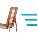 Ver imagem 4 de Kit 6 Cadeiras de Cozinha Wood 1751 6 Uni Rose/linho Areia - Carraro