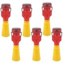 Ver imagem 1 de Sinalizador Solar Viario Cone Sinalizaçao Kit 6 Uni Segurança Rua Estrada Pista Rodovia Iluminaçao e