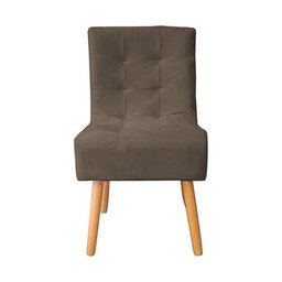 Kit 6 Cadeiras Sala de Jantar Estofada Liz Suede Marrom - Twdecora - 2 Kit 6 Cadeiras Sala de Jantar Estofada Liz Suede Marrom - Twdecora - 2