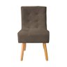 Kit 6 Cadeiras Sala de Jantar Estofada Liz Suede Marrom - Twdecora - 2