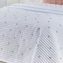 Ver imagem 2 de Cobre Leito Casal Queen Ellora Micro Percal 400 Fios 03 Peças - Branco