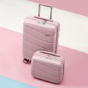 Ver imagem 5 de Mala de Viagem Grande 32kg em Polipropileno Ibiza Maloa Rosa