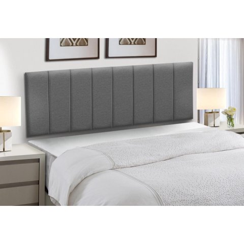 Kit 10 Cabeceiras Painel Modular Cama Box King Linho Grafite Madelina Decor