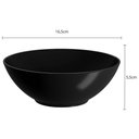 Ver imagem 3 de Bowl Plástico Cumbuca 500ml Preto Redondo Cozy Coza Cereal Petiscos Iogurte Frutas