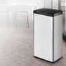Lixeira Automática Retangular 50l com Sensor - Prática e Moderna Cor:aço Inox - 3