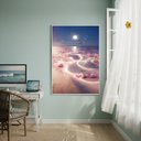 Ver imagem 1 de Quadro Decorativo Oceano Iluminado-70x50cm:moldura Preta