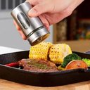 Ver imagem 7 de Porta Tempero Condimentos Aço Inox 4 Potes com Suporte Stray Mek