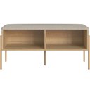 Ver imagem 3 de Sapateira Banco Hall de Entrada Industrial Indy A03 Hanover Dourado - Lyam Decor