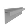 Perfil Rodapé Embutido, Mod "j", Alumínio Epóxi Cinza Fosco, 10 X 18 X 40 X 3000 Mm - 1