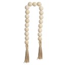 Ver imagem 2 de Colar Decorativo Madeira (bege) 1,09m