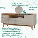 Ver imagem 3 de Rack 4 Portas Para TV 60 Polegadas 011071 Off White Cedro DCASA
