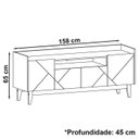 Ver imagem 4 de Rack 4 Portas Para TV 60 Polegadas 011071 Off White Cedro DCASA