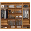 Ver imagem 2 de Guarda Roupa Casal Master New 8 Portas e 4 Gavetas Cinamomo Areia - Santos Andirá