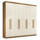 Ver imagem 1 de Guarda Roupa Casal Master New 8 Portas e 4 Gavetas Cinamomo Areia - Santos Andirá