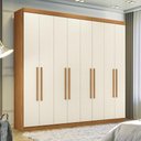 Ver imagem 4 de Guarda Roupa Casal Master New 8 Portas e 4 Gavetas Cinamomo Areia - Santos Andirá